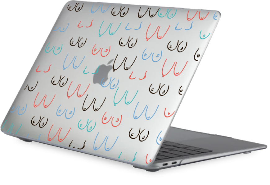 Чохол Oriental case прозорий MacBook Pro 13 M1 | M2 (2016-2022) Boobs 2.0 Colorful (6.2) pr_0064888  купити в інтернет-магазині Oriental Case в Києві від українського бренду Orientalcase ✅