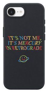Oriental case iPhone 16e / 17e black silicone case Mercury Retrograde COLOR (10.20) pr_0075714_16e17e in the online store Oriental Case in Kyiv from the Ukrainian brand Orientalcase ✅