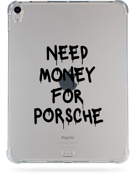 Чохол накладка Oriental case iPad New 9.7 (2018/2017) прозорий протиударний Need Money For PORSCHE Black (31.8) pr_0066575  купити в інтернет-магазині Oriental Case в Києві від українського бренду Orientalcase ✅