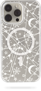 Чохол Oriental case iPhone 14 прозорий MagSafe Universe White (6.16) pr_0051130  купити в інтернет-магазині Oriental Case в Києві від українського бренду Orientalcase ✅