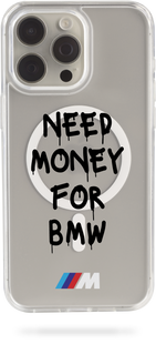 Oriental case iPhone 16 Pro transparent MagSafe case Need_Money2.0_BMW_M Black (31.11) pr_0073386  in the online store Oriental Case in Kyiv from the Ukrainian brand Orientalcase ✅