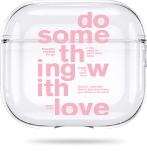 Oriental case transparent silicone case for AirPods 5 With Love Pink (11.37) AP5-0076518 in the online store Oriental Case in Kyiv from the Ukrainian brand Orientalcase ✅