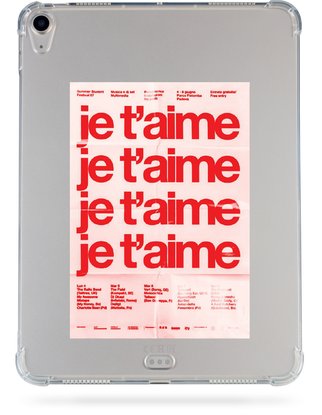 Oriental case iPad Air 3 10.5 (2019) transparent shockproof case Je Taime pr_0066209  in the online store Oriental Case in Kyiv from the Ukrainian brand Orientalcase ✅