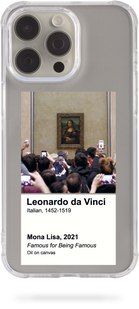 Чохол Oriental case iPhone 14 pro max прозорий силіконовий протиударний Mona Lisa (13.24) pr_0047115  купити в інтернет-магазині Oriental Case в Києві від українського бренду Orientalcase ✅