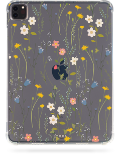 Oriental case iPad Pro 11 (2024) transparent case (with Pencil holder) Flowers Dreamy (1.13) pr_0066677  in the online store Oriental Case in Kyiv from the Ukrainian brand Orientalcase ✅