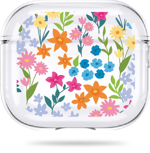 Чохол Oriental case прозорий силіконовий для AirPods 3 Flowers Spring (1.16) pr_0065744  купити в інтернет-магазині Oriental Case в Києві від українського бренду Orientalcase ✅