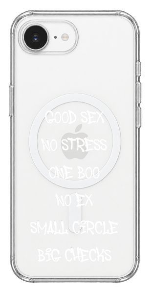 Oriental case iPhone 16e / 17e transparent MagSafe case Good Sex White (17.17.2) pr_0075116_16e17e in the online store Oriental Case in Kyiv from the Ukrainian brand Orientalcase ✅