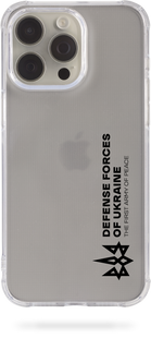 Чохол Oriental case iPhone 15 прозорий силіконовий протиударний Defence Forces Of Ukraine Black (30.3) pr_0045295  купити в інтернет-магазині Oriental Case в Києві від українського бренду Orientalcase ✅
