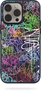 Oriental case iPhone 16 Pro black silicone case Graffiti Color (3.3) pr_0073922  in the online store Oriental Case in Kyiv from the Ukrainian brand Orientalcase ✅