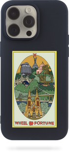 Oriental case iPhone 15 black silicone case Taro Collection Wheel Of Fortune (21.6) pr_0046565  in the online store Oriental Case in Kyiv from the Ukrainian brand Orientalcase ✅