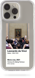 Oriental case iPhone 13 mini transparent plastic ROCK case Mona Lisa (13.24) pr_0062014  in the online store Oriental Case in Kyiv from the Ukrainian brand Orientalcase ✅