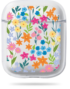 Чохол Oriental case прозорий силіконовий для AirPods 1/2 Flowers Spring (1.16) pr_0065645  купити в інтернет-магазині Oriental Case в Києві від українського бренду Orientalcase ✅