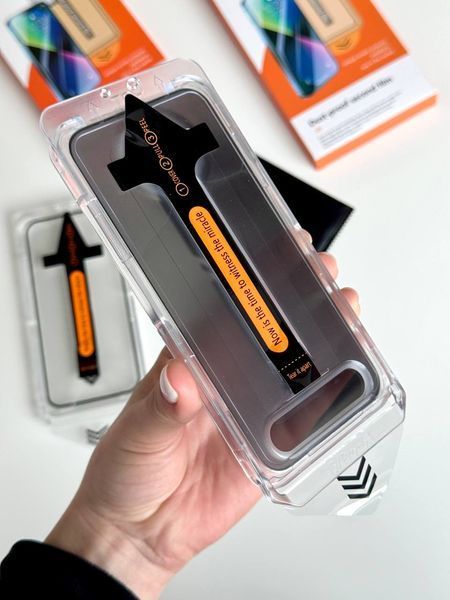 Захисне скло для Apple iPhone 14/13 Pro/13 антишпигун Easy Install Dust-Proof pr_0080212  купити в інтернет-магазині Oriental Case в Києві від українського бренду Orientalcase ✅