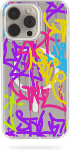 Oriental case iPhone 16 Pro Max transparent MagSafe case Graffiti Color 2.0 (3.5) pr_0071632  in the online store Oriental Case in Kyiv from the Ukrainian brand Orientalcase ✅