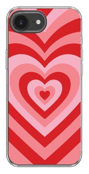 Чохол Oriental case iPhone 16e / 17e прозорий пластиковий ROCK Hearts Pattern Red (18.8) pr_0075418_16e17e купити в інтернет-магазині Oriental Case в Києві від українського бренду Orientalcase ✅