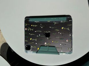 Чохол Logfer Origami iPad 11 (2025) Pine Green Flowers Small (1.1) pr_0080832  купити в інтернет-магазині Oriental Case в Києві від українського бренду Orientalcase ✅