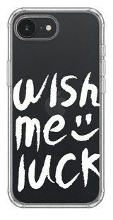 Чохол Oriental case iPhone 16e / 17e прозорий силіконовий протиударний Wish Me Luck White (11.35) pr_0074619_16e17e купити в інтернет-магазині Oriental Case в Києві від українського бренду Orientalcase ✅