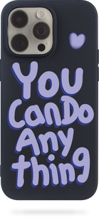 Oriental case iPhone 16 Pro Max black silicone case You Can Purple (11.36) pr_0072035  in the online store Oriental Case in Kyiv from the Ukrainian brand Orientalcase ✅