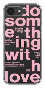 Oriental case iPhone 16e / 17e transparent silicone case With Love Pink (11.37) pr_0074313_16e17e in the online store Oriental Case in Kyiv from the Ukrainian brand Orientalcase ✅