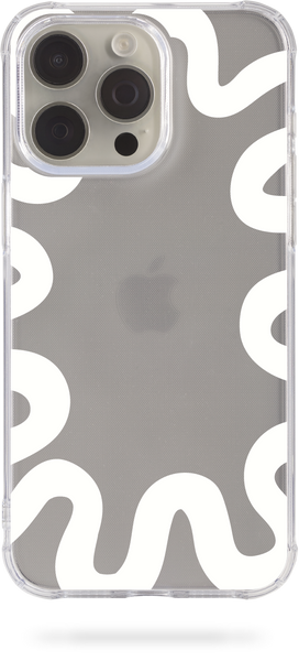 Oriental case iPhone 14 pro transparent silicone shockproof case Wave White (7.1) pr_0062479  in the online store Oriental Case in Kyiv from the Ukrainian brand Orientalcase ✅