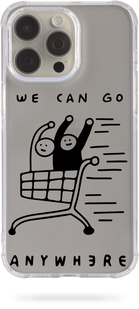 Чохол Oriental case iPhone 15 прозорий силіконовий протиударний We Can Go Anywhere Black (13.29) pr_0045414  купити в інтернет-магазині Oriental Case в Києві від українського бренду Orientalcase ✅