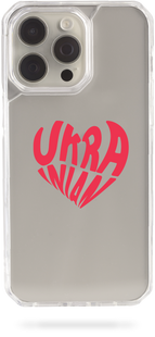 Чохол Oriental case iPhone 15 прозорий пластиковий EVO Go Sure Heart Ukrainian (19.34) pr_0045745  купити в інтернет-магазині Oriental Case в Києві від українського бренду Orientalcase ✅