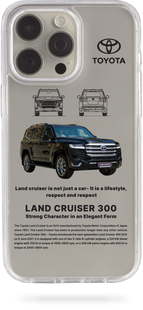 Oriental case iPhone 15 pro transparent plastic ROCK case TOYOTA_LandCruiser300 pr_0078533  in the online store Oriental Case in Kyiv from the Ukrainian brand Orientalcase ✅