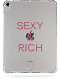 Чохол накладка Oriental case iPad New 9.7 (2018/2017) прозорий протиударний SEXY and RICH Pink (10.21) pr_0066583  купити в інтернет-магазині Oriental Case в Києві від українського бренду Orientalcase ✅