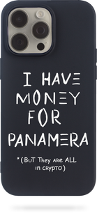 Чохол Oriental case iPhone 14 pro max чорний силіконовий I_Have_Money_ Panamera_White (32.1) pr_0048122  купити в інтернет-магазині Oriental Case в Києві від українського бренду Orientalcase ✅