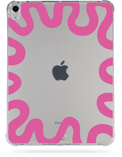 Чохол накладка Oriental case iPad Air 5/4 10.9 (2022/2020) прозорий (with Pencil holder) Wave Pink (7.1) pr_0066334  купити в інтернет-магазині Oriental Case в Києві від українського бренду Orientalcase ✅