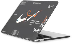 Чохол Oriental case чорний матовий MacBook Pro 15 (2012-2015) Nike Off white orange (11.7) pr_0065454  купити в інтернет-магазині Oriental Case в Києві від українського бренду Orientalcase ✅