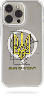 Oriental case iPhone 13 mini transparent MagSafe case Shape Of My Heart (19.37) pr_0061779  in the online store Oriental Case in Kyiv from the Ukrainian brand Orientalcase ✅