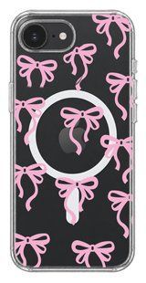 Oriental case iPhone 16e / 17e transparent MagSafe case Metelyky_Pattern_ Pink (6.23) pr_0079753_16e17e in the online store Oriental Case in Kyiv from the Ukrainian brand Orientalcase ✅