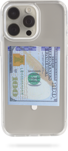Чохол Oriental case iPhone 14 pro max прозорий MagSafe Money 100 Dollars (4.2) pr_0047624  купити в інтернет-магазині Oriental Case в Києві від українського бренду Orientalcase ✅
