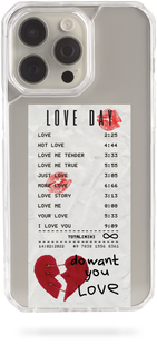 Oriental case iPhone 16 Pro transparent plastic EVO case Love Day (17.5) pr_0073123  in the online store Oriental Case in Kyiv from the Ukrainian brand Orientalcase ✅
