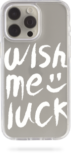 Oriental case iPhone 14 transparent plastic ROCK case Wish Me Luck White (11.35) pr_0051381  in the online store Oriental Case in Kyiv from the Ukrainian brand Orientalcase ✅
