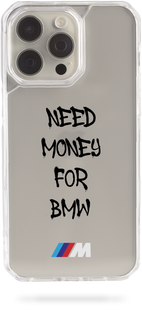 Чохол Oriental case iPhone 13 прозорий пластиковий EVO Need_Money_For_BMW_M Black (31.9) pr_0055851  купити в інтернет-магазині Oriental Case в Києві від українського бренду Orientalcase ✅