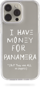 Oriental case iPhone 13 mini transparent plastic ROCK case I_Have_Money_ Panamera_White (32.1) pr_0061863  in the online store Oriental Case in Kyiv from the Ukrainian brand Orientalcase ✅