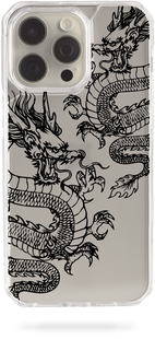 Oriental case iPhone 11 transparent plastic EVO case Dragons Black (5.1) pr_0068182  in the online store Oriental Case in Kyiv from the Ukrainian brand Orientalcase ✅