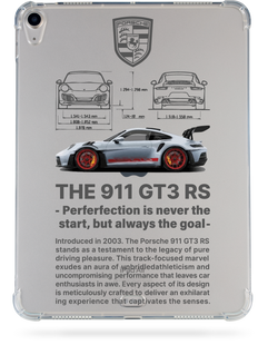 Чохол накладка Oriental case iPad Air 13 (2024/2025) прозорий (with Pencil holder) Porsche 911 GT3 (33.1) pr_0080672  купити в інтернет-магазині Oriental Case в Києві від українського бренду Orientalcase ✅