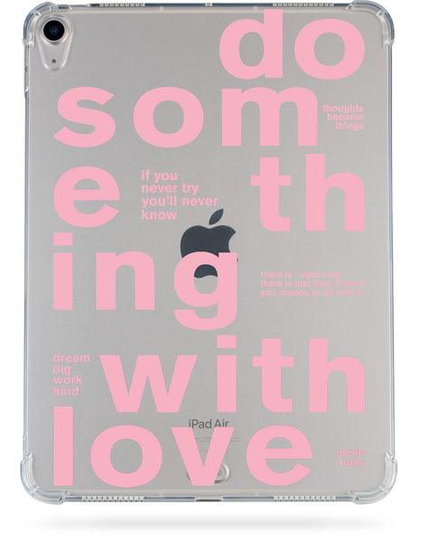 Oriental case iPad Air 3 10.5 (2019) transparent shockproof case With Love Pink (11.37) pr_0066210  in the online store Oriental Case in Kyiv from the Ukrainian brand Orientalcase ✅