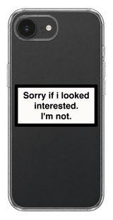 Чохол Oriental case iPhone 16e / 17e прозорий пластиковий ROCK Sorry If I Looked (10.3) pr_0075526_16e17e купити в інтернет-магазині Oriental Case в Києві від українського бренду Orientalcase ✅