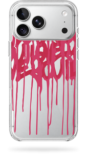 Чохол Oriental case iPhone 18 pro max прозорий пластиковий ROCK Graffiti Spring Pink (3.6) pr_0017 купити в інтернет-магазині Oriental Case в Києві від українського бренду Orientalcase ✅