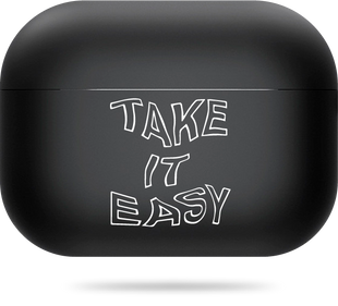 Oriental case black matte silicone case for AirPods Pro 2 Take It Easy White (11.15) pr_0066004  in the online store Oriental Case in Kyiv from the Ukrainian brand Orientalcase ✅