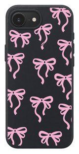 Oriental case iPhone 16e / 17e black silicone case Metelyky_Pattern_ Pink (6.23) pr_0079756_16e17e in the online store Oriental Case in Kyiv from the Ukrainian brand Orientalcase ✅