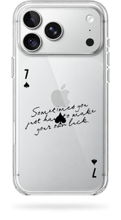 Чохол Oriental case iPhone 18 pro max прозорий пластиковий ROCK Card Pika7 Own Lucky (10.47) pr_0188 купити в інтернет-магазині Oriental Case в Києві від українського бренду Orientalcase ✅