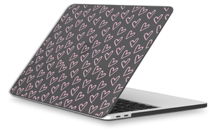 Чохол Oriental case чорний матовий Macbook Air 13.3 2018-2020 M1 Heart Spring Pink (18.14) pr_0064136  купити в інтернет-магазині Oriental Case в Києві від українського бренду Orientalcase ✅