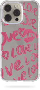 Oriental case iPhone 15 Plus transparent silicone shockproof case Love Lipstick Pink (17.6) pr_0043547  in the online store Oriental Case in Kyiv from the Ukrainian brand Orientalcase ✅