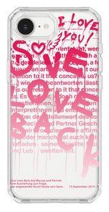 Чохол Oriental case iPhone 16e / 17e прозорий пластиковий EVO Give Love Back 2.0 Pink (13.23) pr_0074928_16e17e купити в інтернет-магазині Oriental Case в Києві від українського бренду Orientalcase ✅
