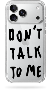 Чохол Oriental case iPhone 18 pro max прозорий пластиковий ROCK Don't talk Black (11.60) pr_0067 купити в інтернет-магазині Oriental Case в Києві від українського бренду Orientalcase ✅